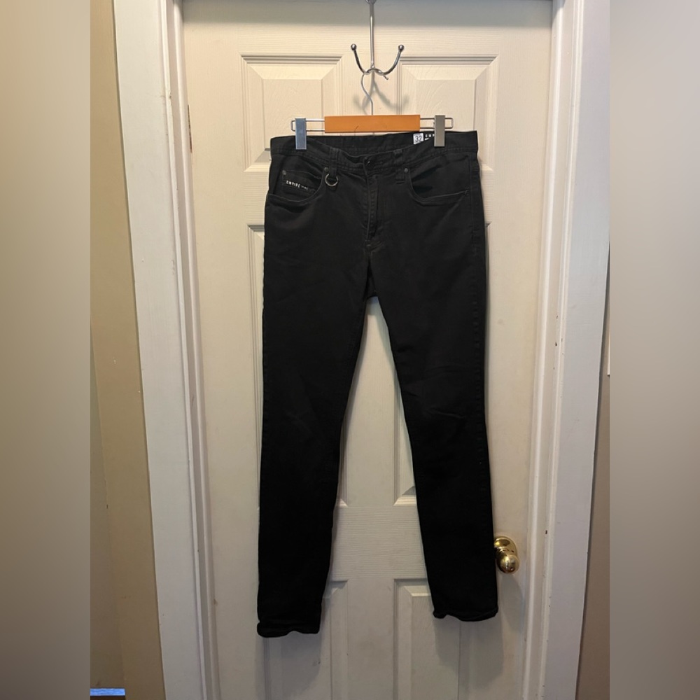 Empyre recoil super skinny black denim jeans mens 32 x 32
